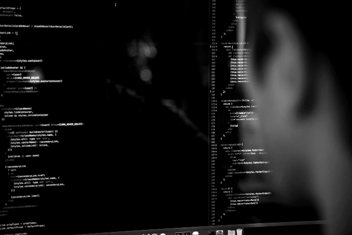 person facing computer desktop